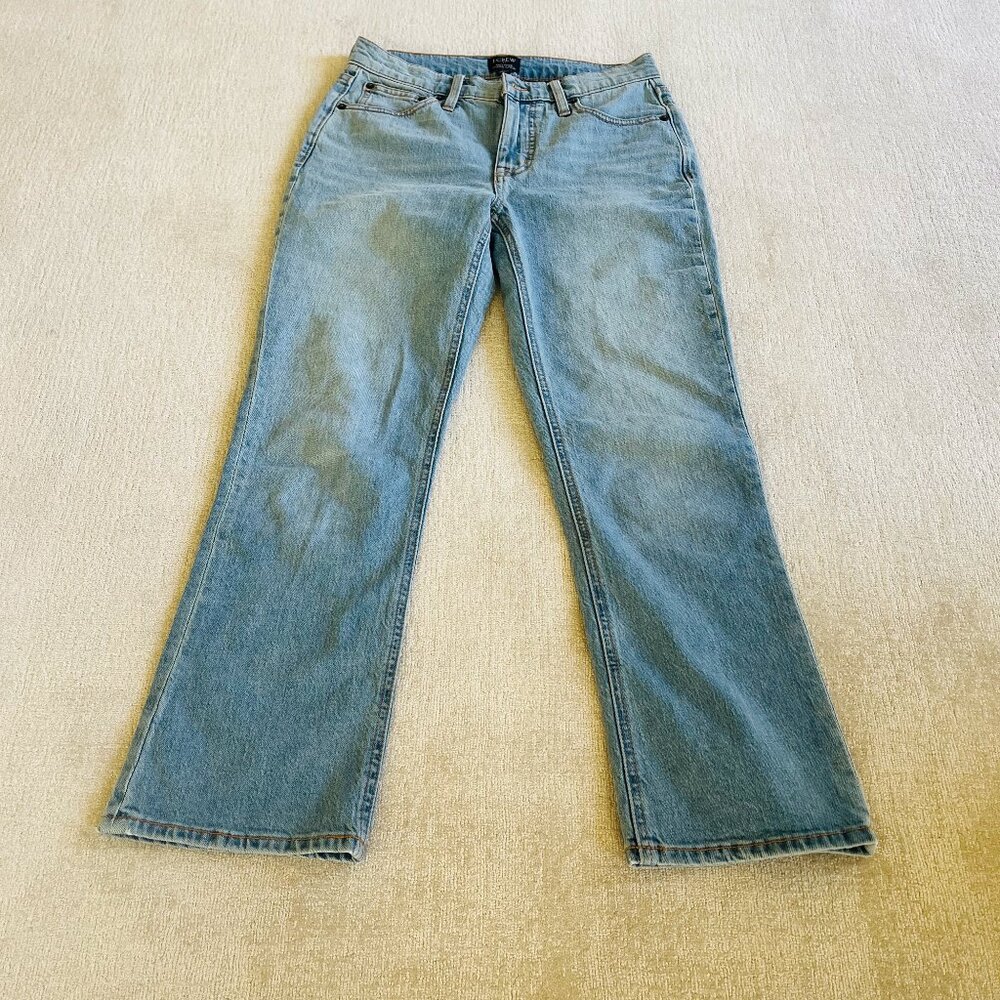 JCREW Flare crop mid-rise jean in all-day stretch. size 25 - NW0T $118